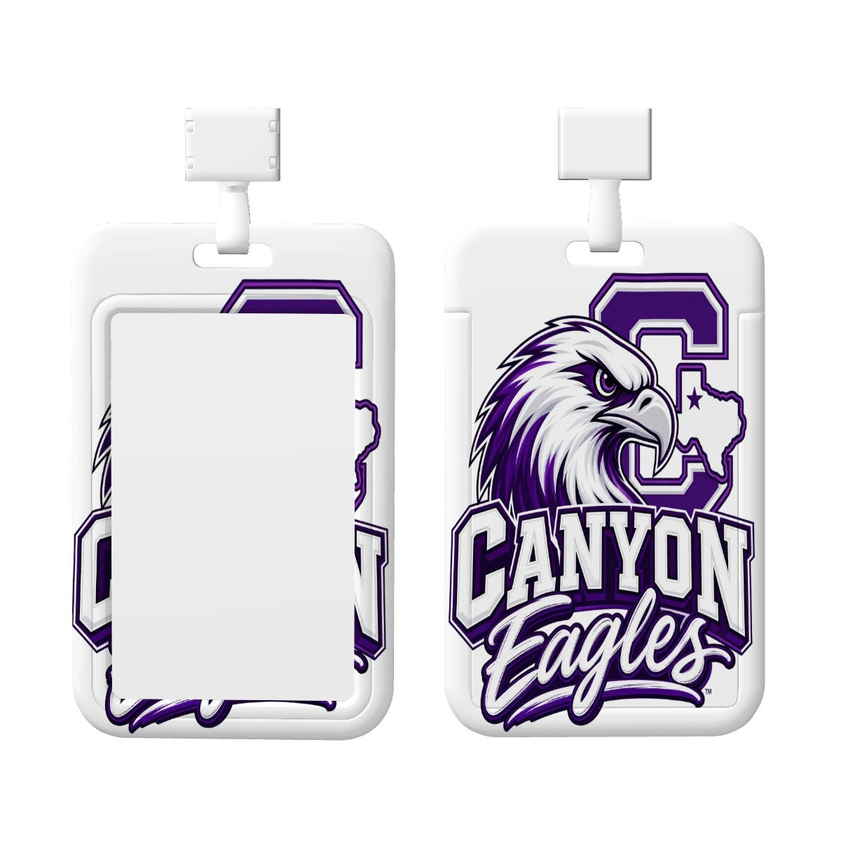 Canyon Eagles Double-Sided ID Badge Holder