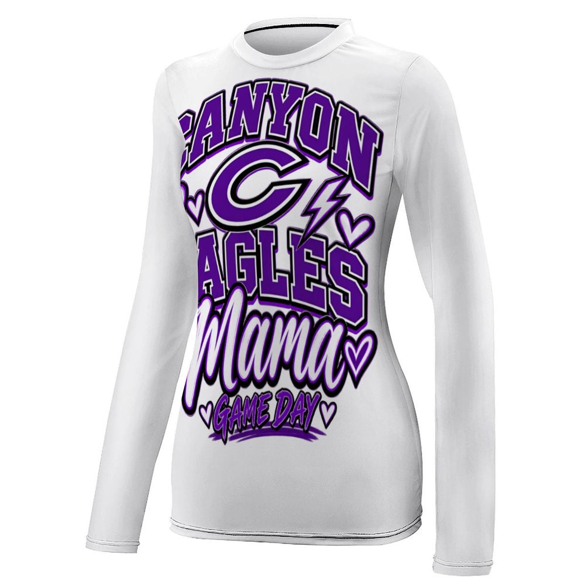 Canyon Eagles Mama Game Day Womens Long Sleeve Shirt