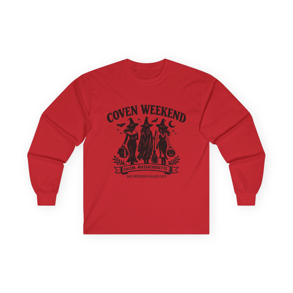 Coven Weekend Long Sleeve Tee — Salem Witches Graphic Shirt