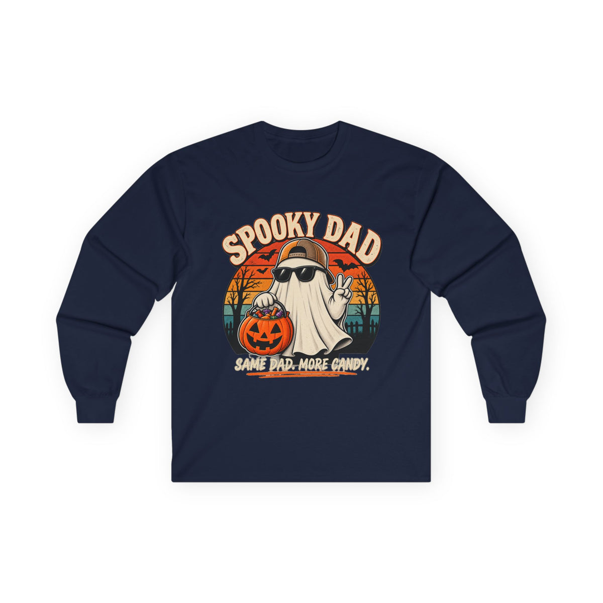 Spooky Dad Retro Long Sleeve Tee