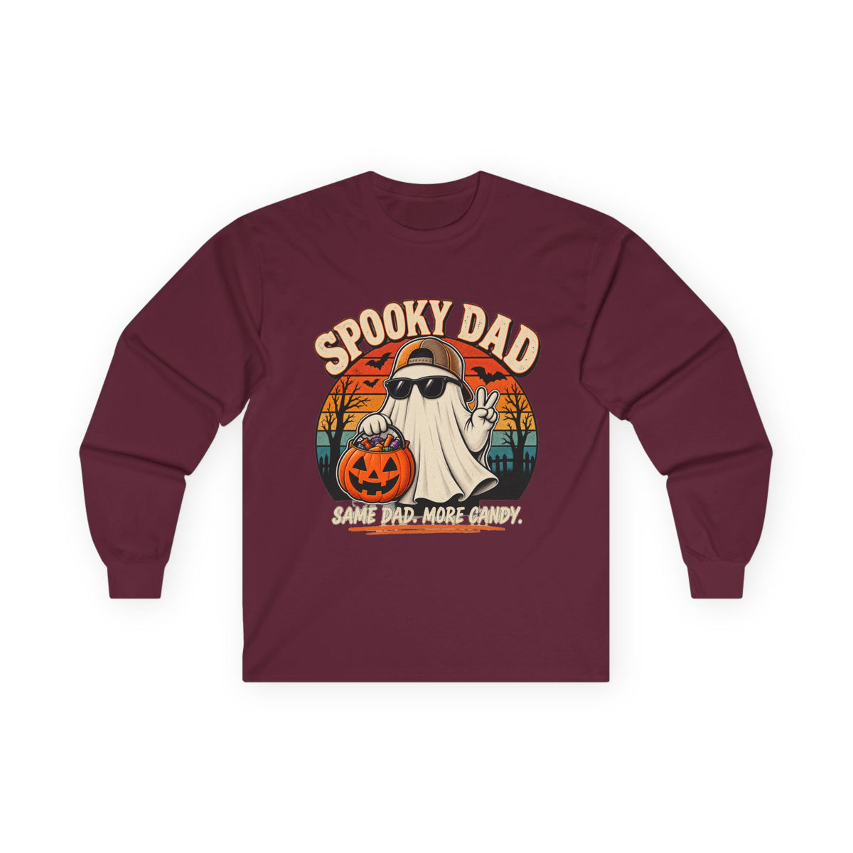 Spooky Dad Retro Long Sleeve Tee