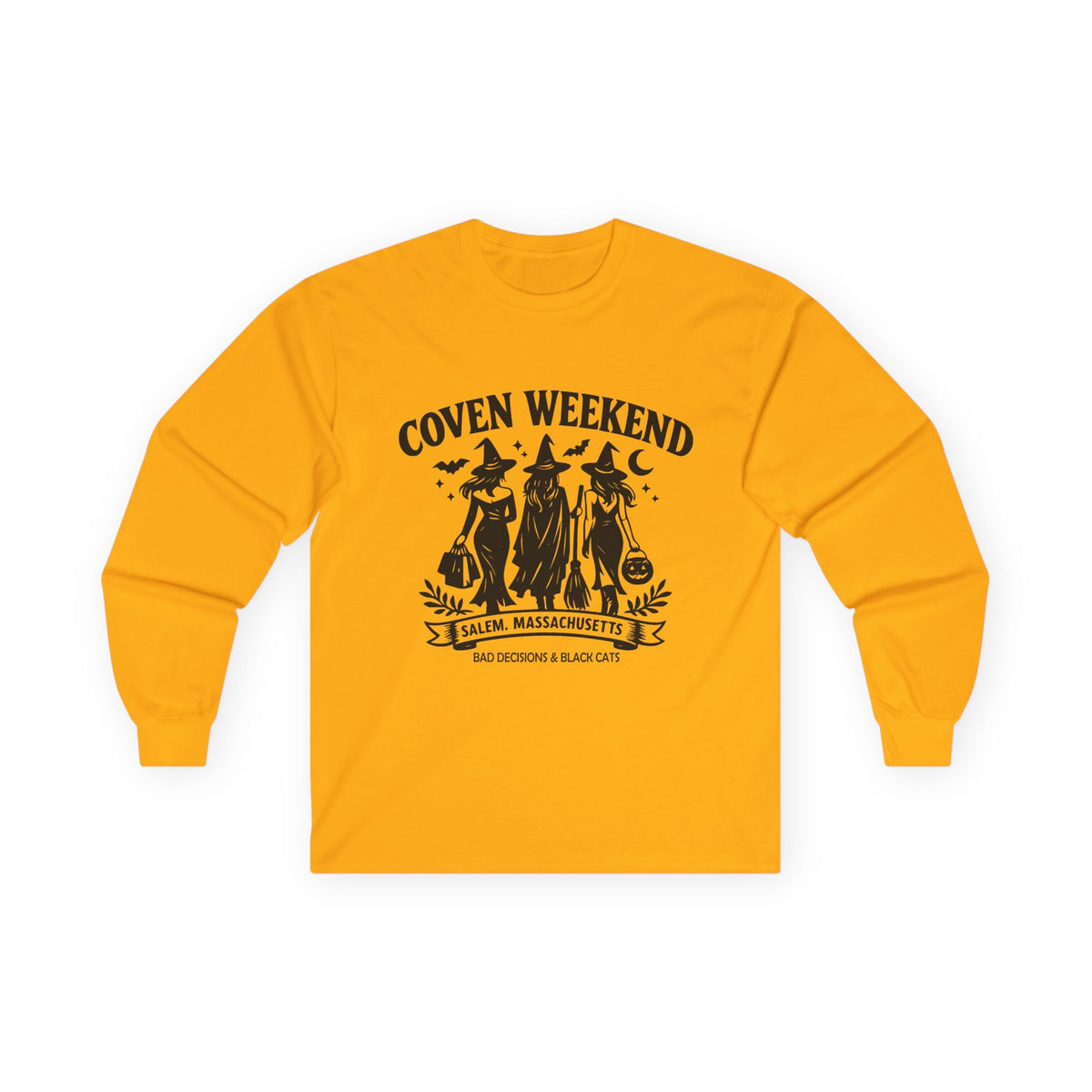 Coven Weekend Long Sleeve Tee — Salem Witches Graphic Shirt
