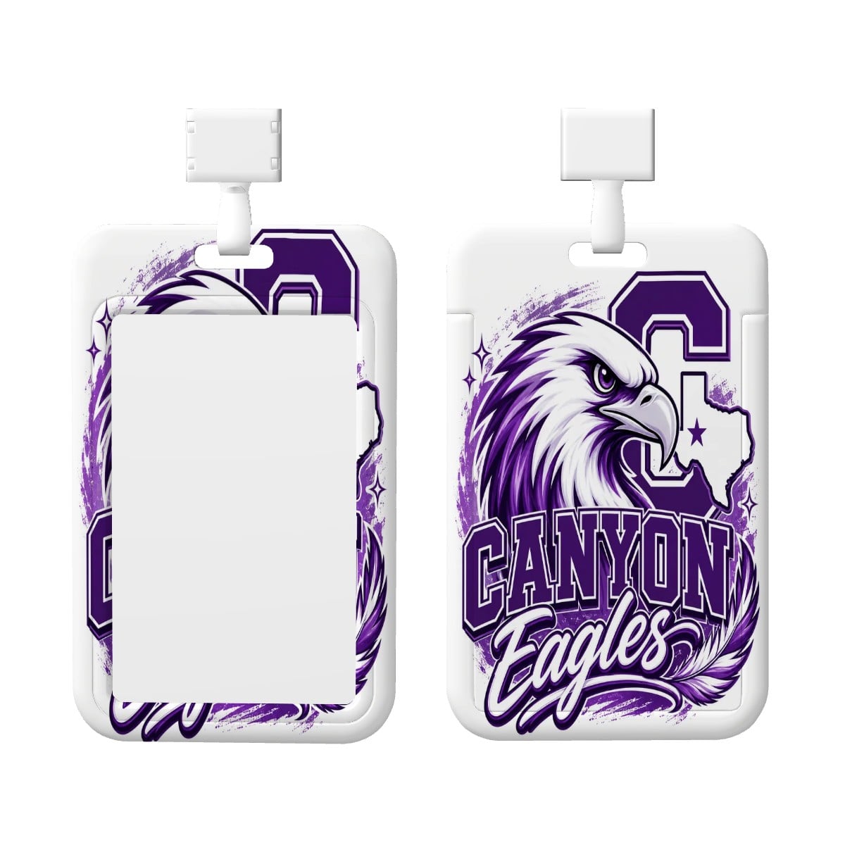 Canyon Eagles Spirit Double-Sided ID Badge Holder