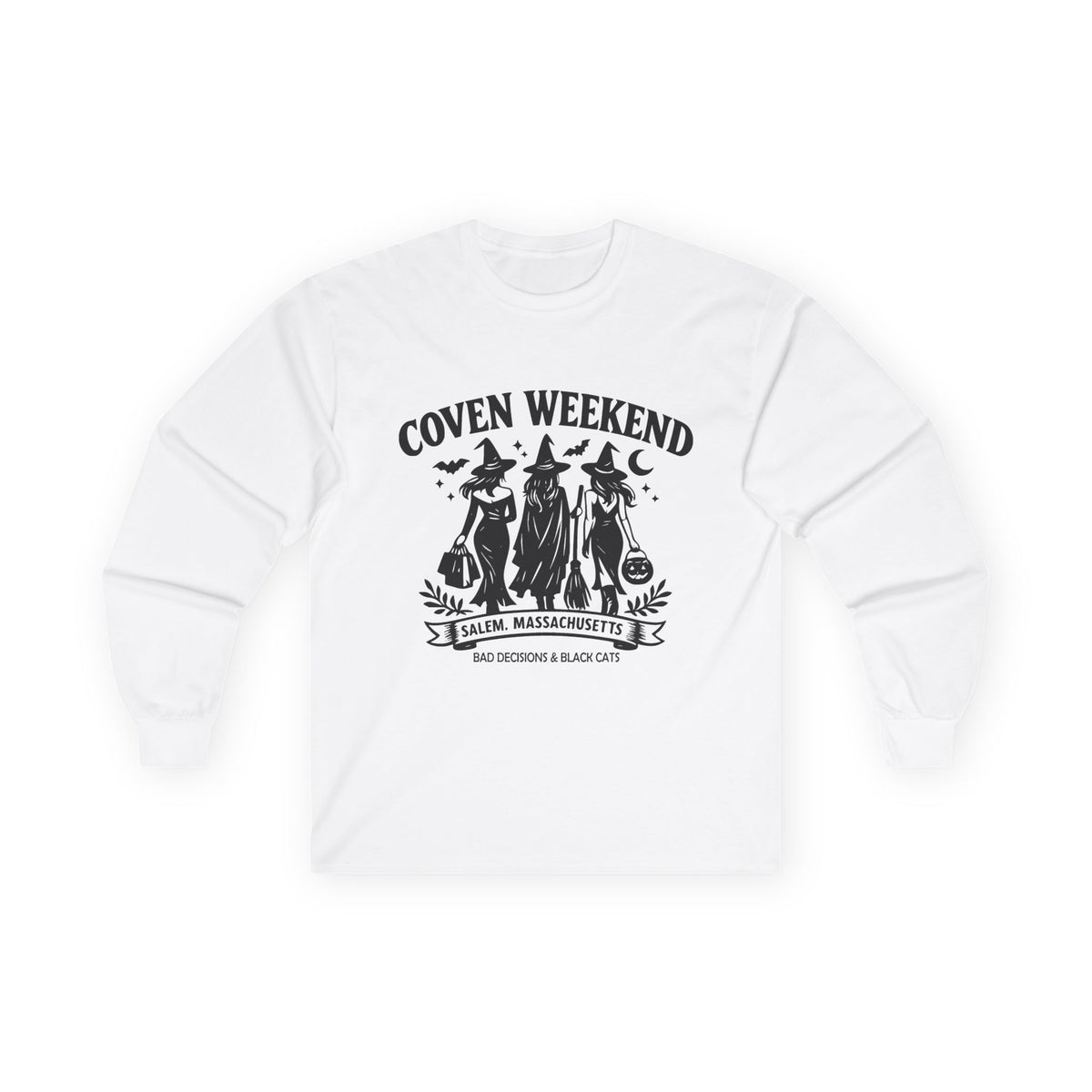 Coven Weekend Long Sleeve Tee — Salem Witches Graphic Shirt