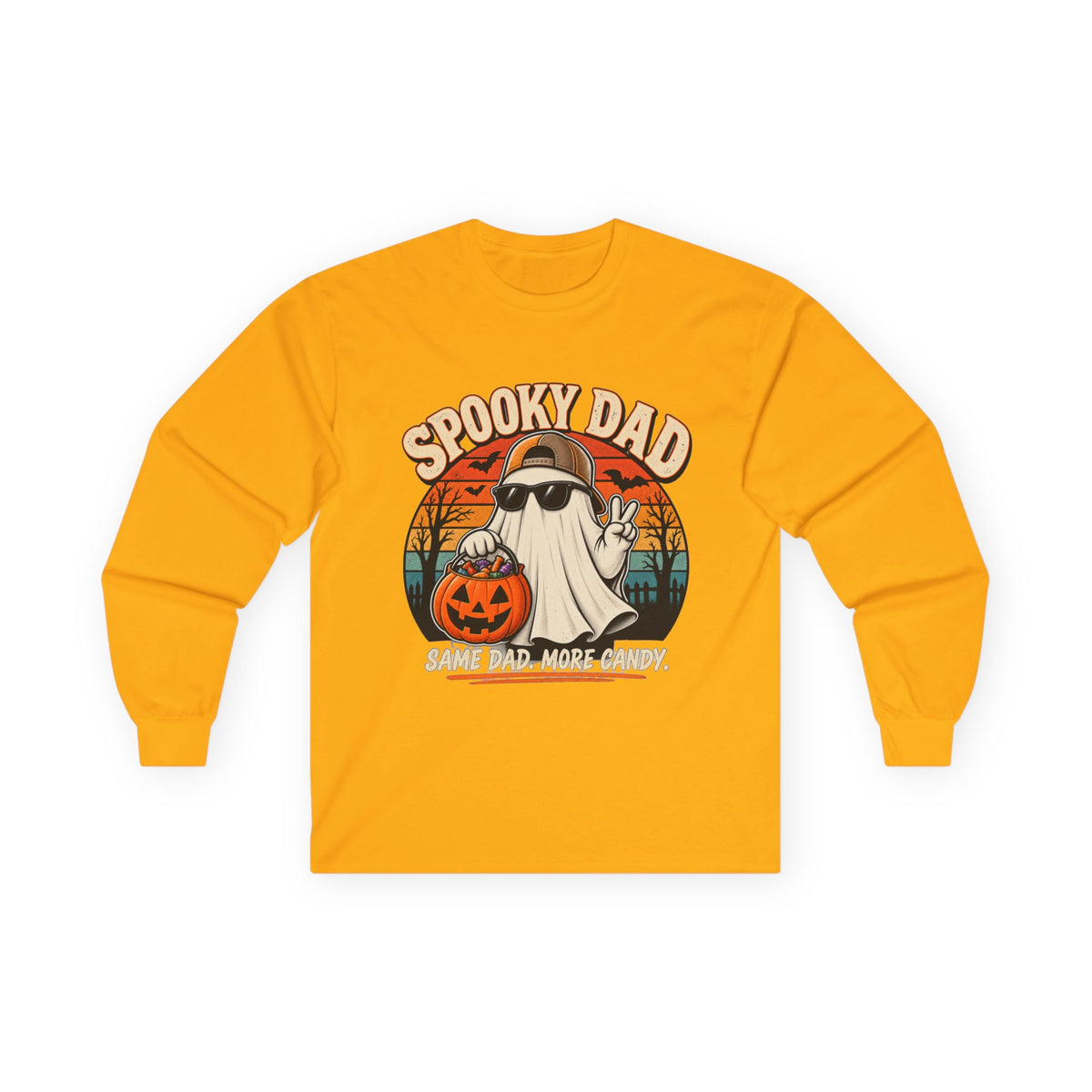 Spooky Dad Retro Long Sleeve Tee
