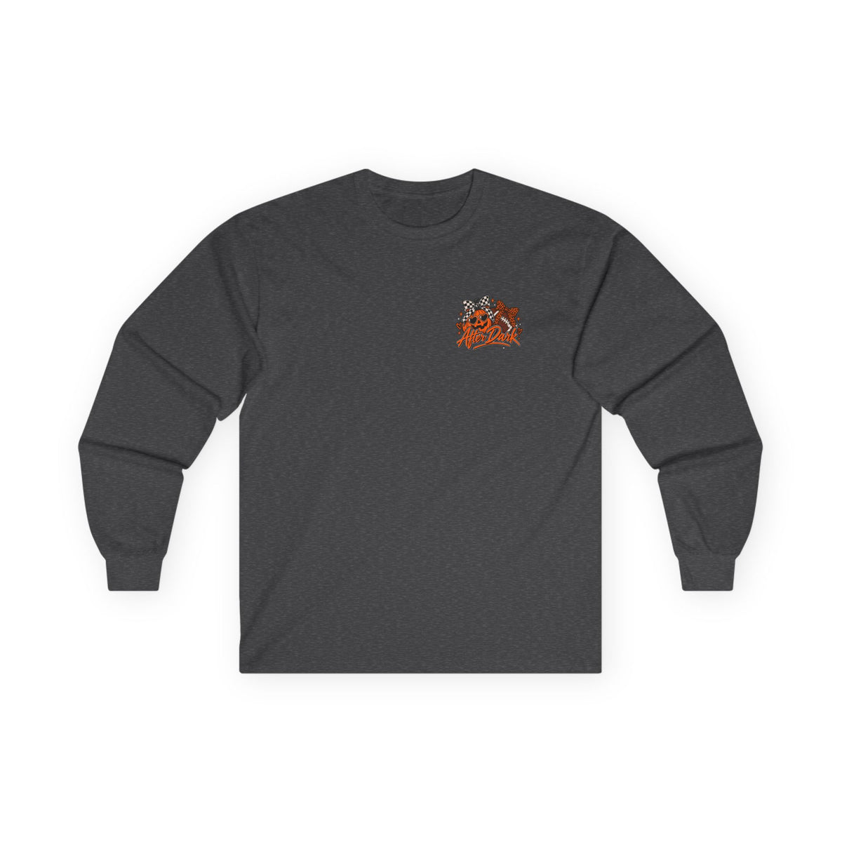 Halloween Game Day Long Sleeve Tee — Retro Haunted Tailgate Design