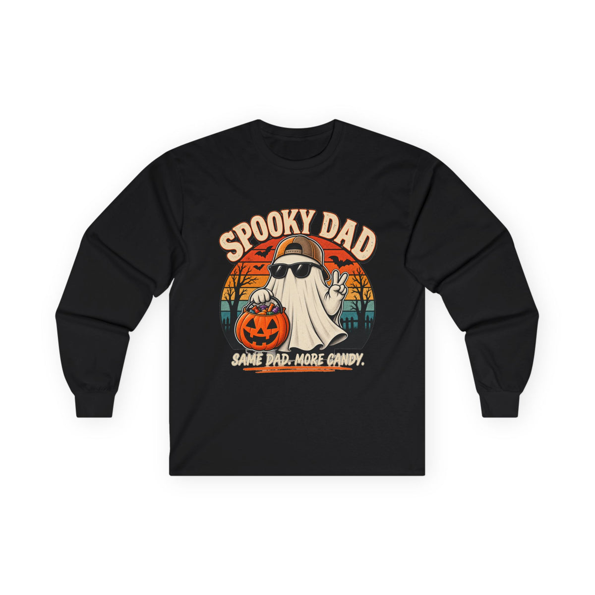 Spooky Dad Retro Long Sleeve Tee