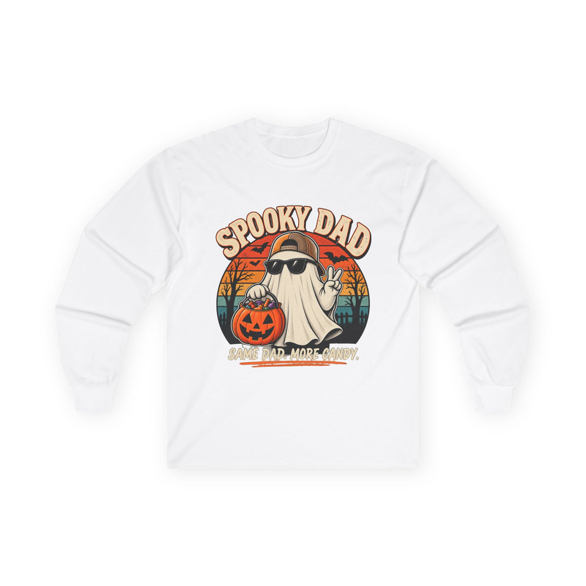 Spooky Dad Retro Long Sleeve Tee